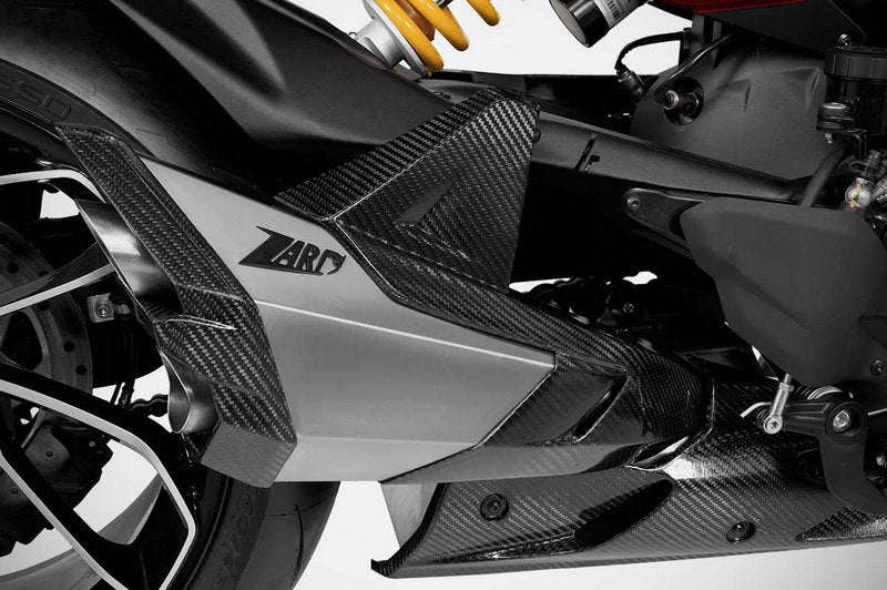 Mako-Stainless Steel E5 Homologated Slip-On Kit With Titanium Sleeve, Left And Right Carbon Covers, Carbon Heat Shield And End-Cap