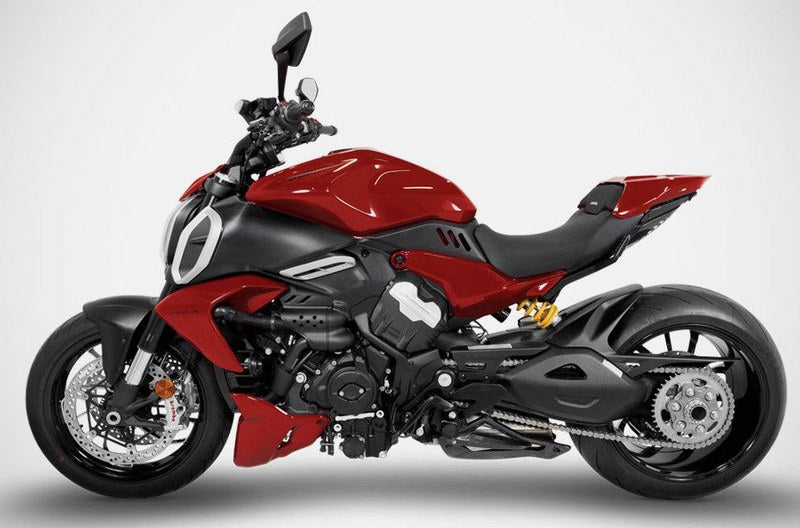 Mako-Stainless Steel Racing Slip-On Kit With Titanium Sleeve, Left And Right Carbon Covers, Carbon Heat Shield And End-Cap