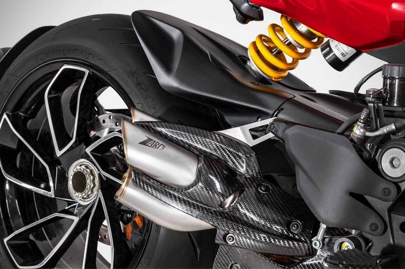 Stainless Steel Racing Slip-On Kit With Left And Right Carbon Covers And Carbon Heat Shield