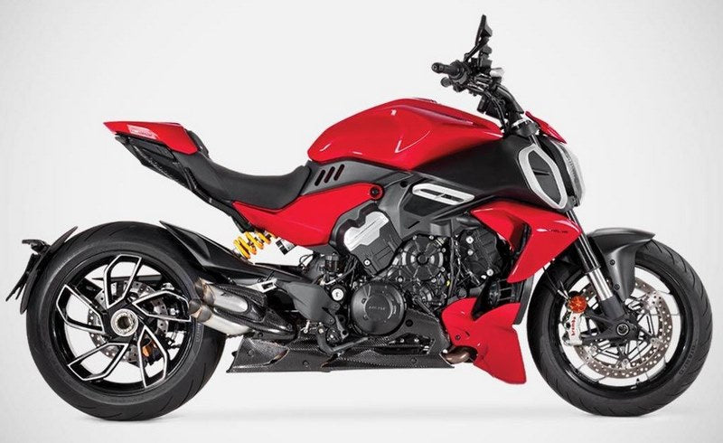 Stainless Steel Racing Slip-On Kit With Left And Right Carbon Covers And Carbon Heat Shield