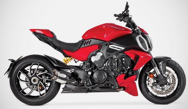 Stainless Steel Racing Slip-On Kit With Left And Right Carbon Covers And Carbon Heat Shield No Hatch