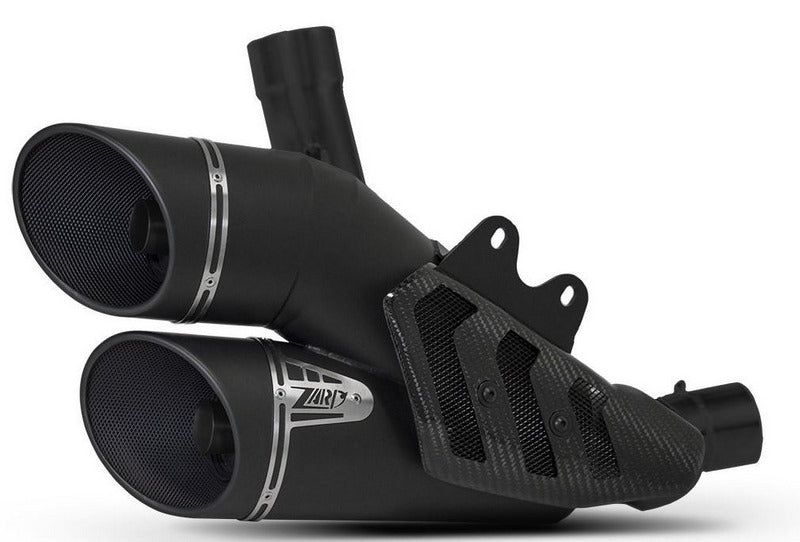 Black Stainless Steel E5 Homologated Slip-On Kit