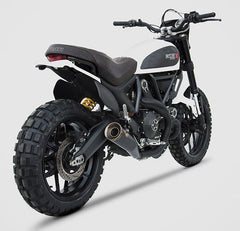 Zuma-Black Stainless Steel E4 Homologated Slip-On, Bronzed End-Cap&Logo