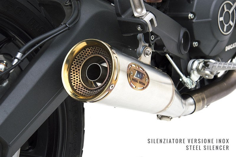 Zuma-Stainless Steel E4 Homologated Slip-On, Bronzed End-Cap&Logo