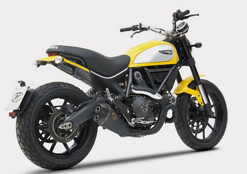 Black Stainless Steel E4 Homologated Slip-On And Carbon End-Cap