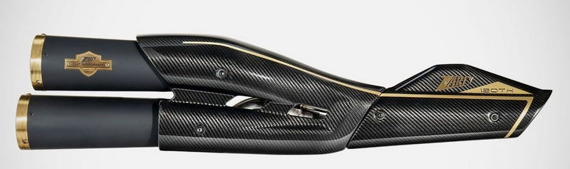 120Th Limited Edition_ Black Stainless Steel E5 Homologated Slip-On Kit