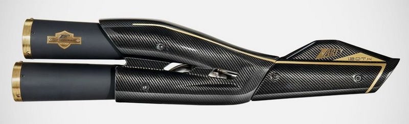 120Th Limited Edition_ Black Stainless Steel Racing Slip-On Kit