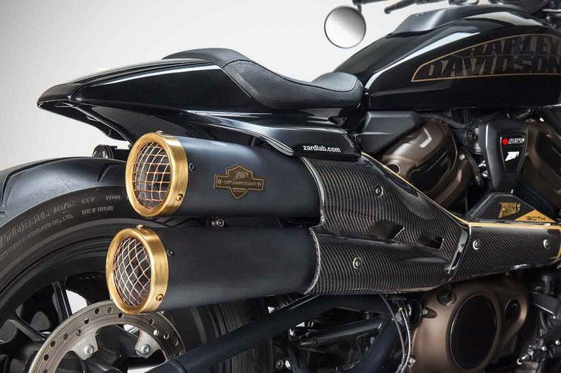 120Th Limited Edition_ Black Stainless Steel Racing Slip-On Kit