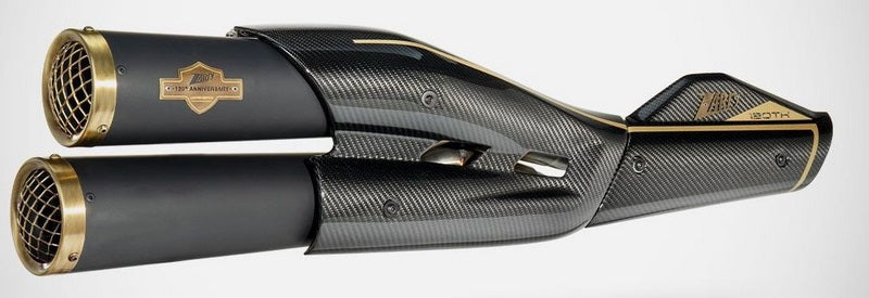 120Th Limited Edition_ Black Stainless Steel Racing Slip-On Kit