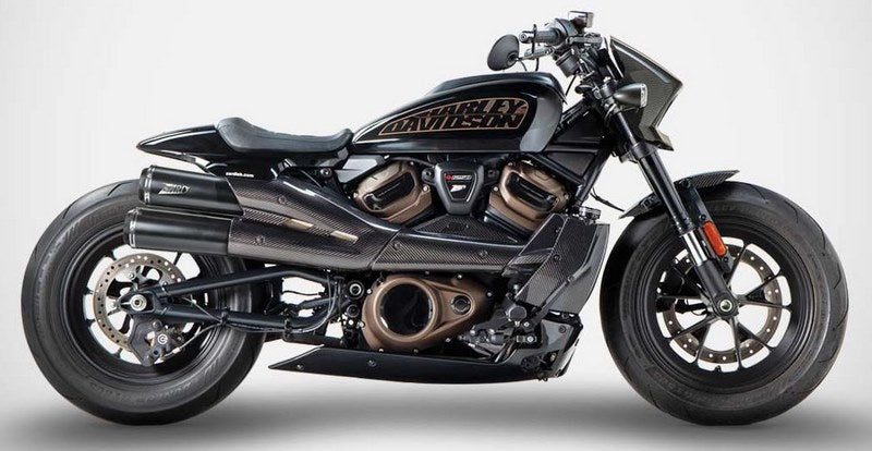 Zard Topgun-Black Stainless Homologated E5 Slip-On Kit | ZHD007S10SCO-B