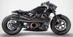 Zard Topgun-Black Stainless Homologated E5 Slip-On Kit | ZHD007S10SCO-B