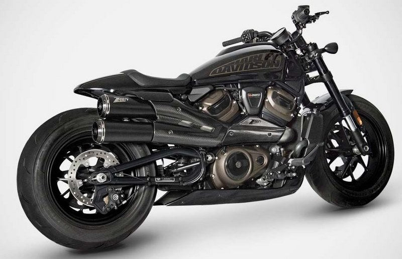 Zard Topgun-Black Stainless Homologated E5 Slip-On Kit | ZHD007S10SCO-B