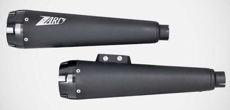 Black Stainless Steel E4/E5 Homologated 2>2 Slip-Ons Alu End-Caps