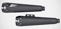 Black Stainless Steel E4/E5 Homologated 2>2 Slip-Ons Alu End-Caps