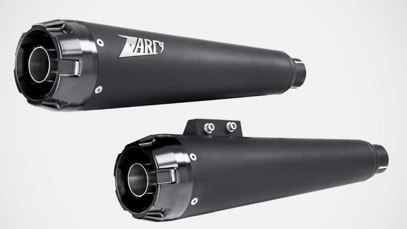 Black Stainless Steel E4/E5 Homologated 2>2 Slip-Ons Alu End-Caps