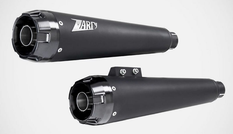 Zard Black Stainless Racing 2>2 Slip-Ons Alu End Cap | ZHD008S10SAR-B