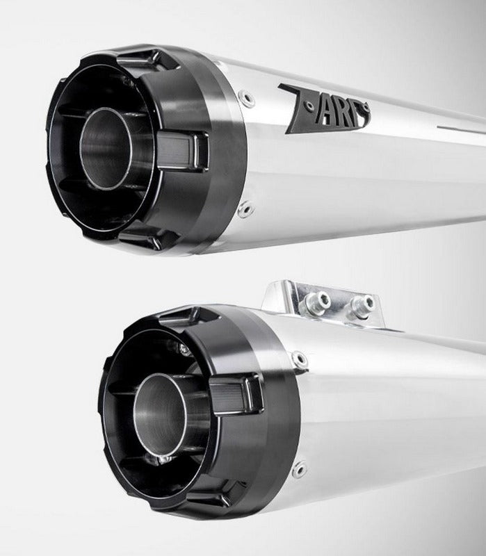 Zard Polished Stainless Homologated E4/E5 2>2 Slip-Ons | ZHD008S10SAR-P