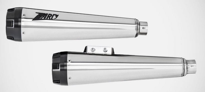 Zard Polished Stainless Homologated E4/E5 2>2 Slip-Ons | ZHD008S10SAR-P