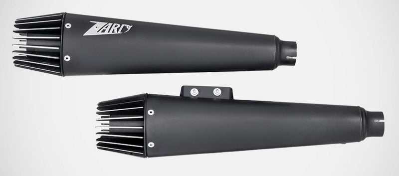 Black Stainless Steel Racing 2>2 Slip-Ons Avio