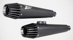 Black Stainless Steel Racing 2>2 Slip-Ons Avio