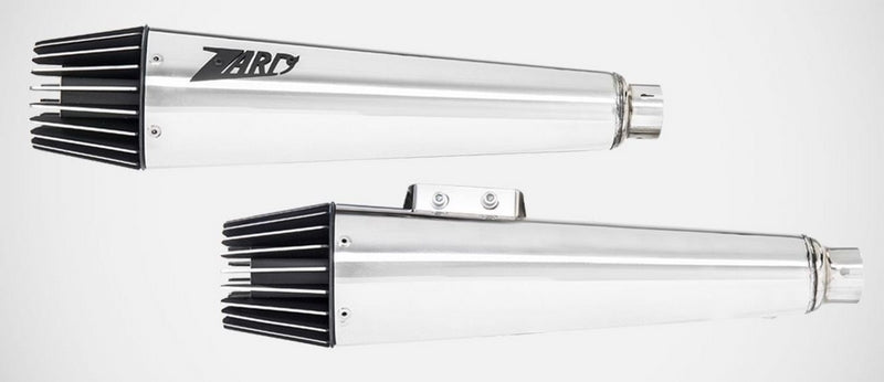 Zard Polished Stainless Homologated E4/E5 2>2 Slip-Ons Avio | ZHD008S10SSR-P