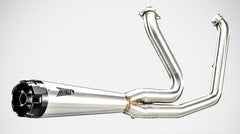 Zard Polished Stainless Homologated E4/E5 2>1 Full Kit And Black Alu End Cap Polished | ZHD009S00SAO-P