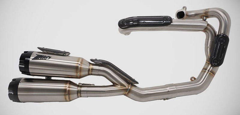 Stainless Steel E5 Homologated Full Kit And Black Alu End-Caps