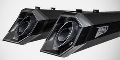 Zard Black Stainless Racing Slip-Ons "Maverick" And Black Alu End-Caps | ZHD028S10SAR-B