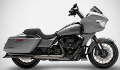 Zard Black Chromed Stainless Racing Slip-Ons "Maverick" And Black Alu End-Caps | ZHD028S10SAR-CB