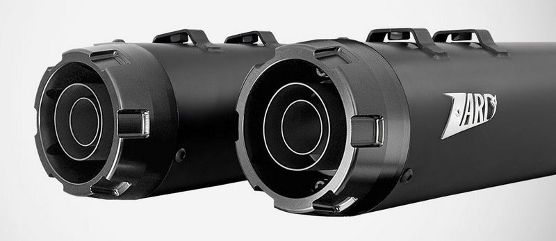 Black Stainless Steel E5 Homologated Slip-Ons And Black Alu End-Caps
