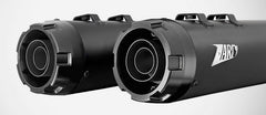Black Stainless Steel E5 Homologated Slip-Ons And Black Alu End-Caps