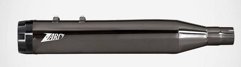 Black Chromed Stainless Steel Racing Slip-Ons And Black Alu End-Caps