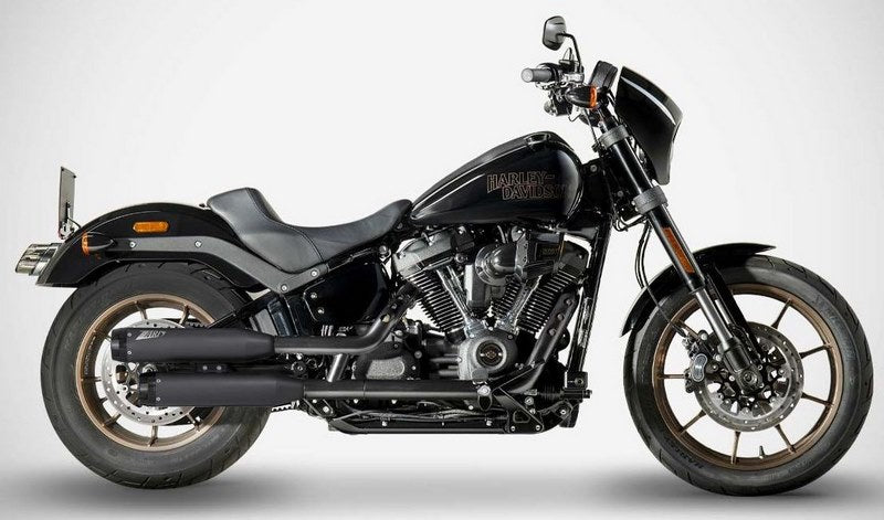 Zard Black Stainless Homologated E5 Slip-Ons Black End-Caps | ZHD032S10SAO-B