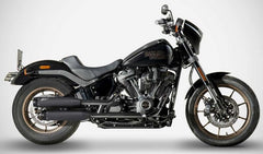 Zard Black Stainless Homologated E5 Slip-Ons Black End-Caps | ZHD032S10SAO-B