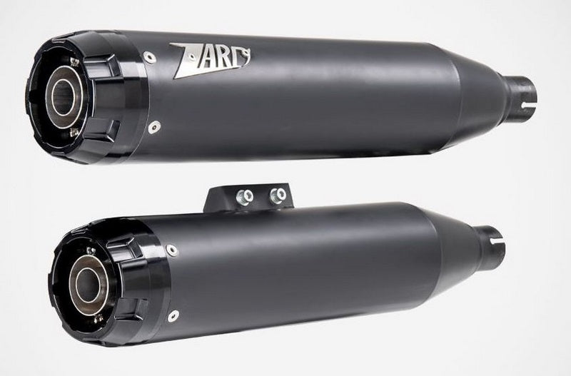 Zard Black Stainless Racing Slip-On Black End-Caps | ZHD032S10SAR-B