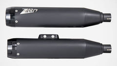 Zard Black Stainless Racing Slip-On Black End-Caps | ZHD032S10SAR-B