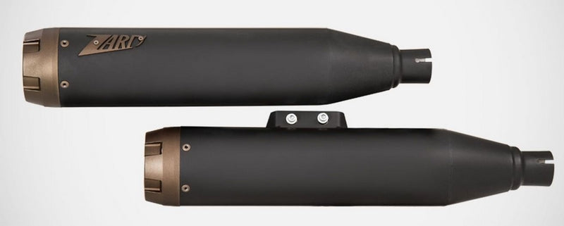 Zard Black Stainless Homologated E5 Slip-Ons Brz End-Caps | ZHD032S10SBO-B