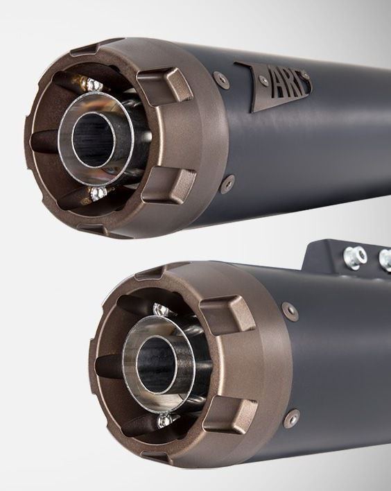 Zard Black Stainless Racing Slip-On Brz End-Caps | ZHD032S10SBR-B