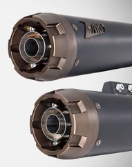 Zard Black Stainless Racing Slip-On Brz End-Caps | ZHD032S10SBR-B