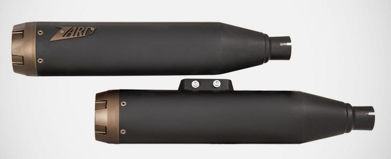 Zard Black Stainless Racing Slip-On Brz End-Caps | ZHD032S10SBR-B