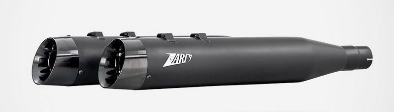 Black Stainless Steel E5 Homologated Slip-Ons And Black Alu End-Caps
