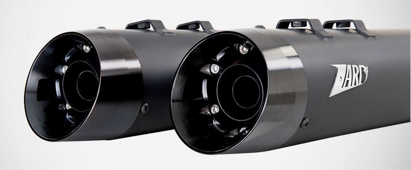 Black Stainless Steel E5 Homologated Slip-Ons And Black Alu End-Caps