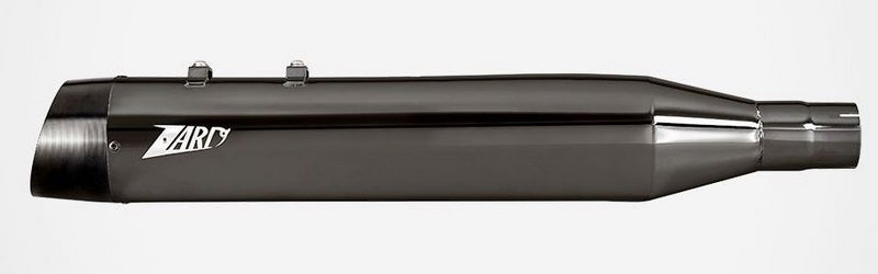 Black Chromed Stainless Steel Racing Slip-Ons And Black Alu End-Caps