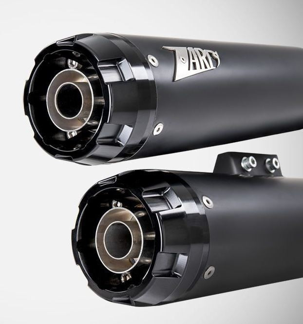 Black Stainless Steel E4/E5 Homologated Slip-Ons With Black Alu End-Cap
