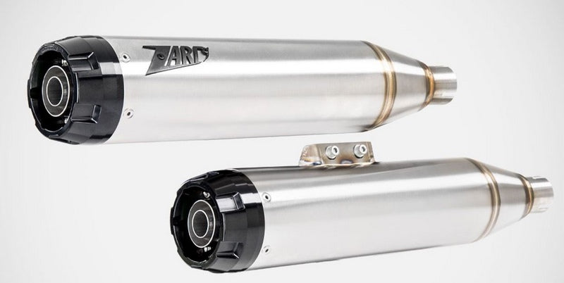 Stainless Steel E4/E5 Homologated Slip-Ons With Black Alu End-Cap