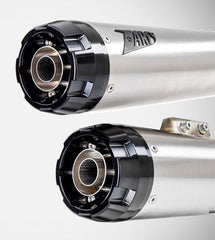 Stainless Steel E4/E5 Homologated Slip-Ons With Black Alu End-Cap