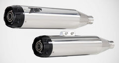 Polished Stainless.Steel E4/E5 Homologated Slip-Ons With Black Alu End-Cap