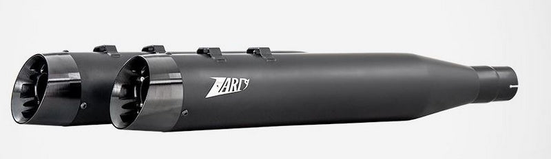 Black Stainless Steel Racing Slip-Ons And Black Alu End-Caps