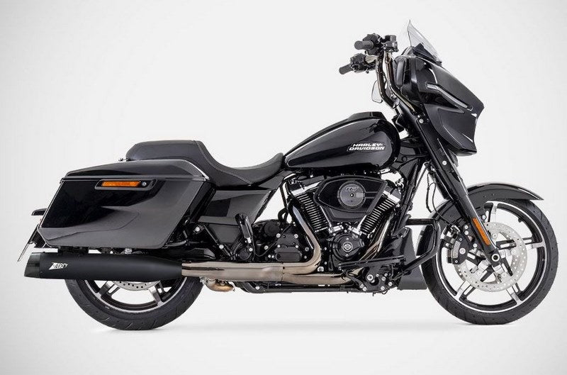 Black Stainless Steel Racing Slip-Ons And Black Alu End-Caps