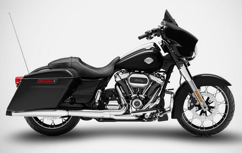 Polished Stainless Steel Racing Slip-Ons And Black Alu End-Caps